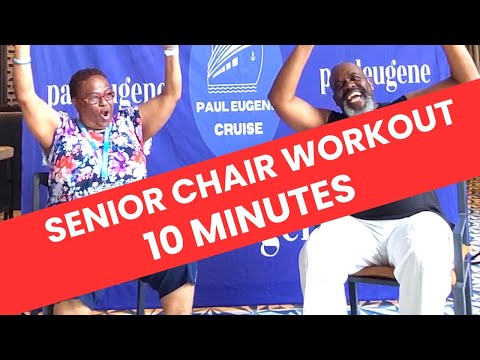 10 Minute Senior Seated Chair Workout on The Cruise | Sit Exercise Get Fit | Chair Fitness