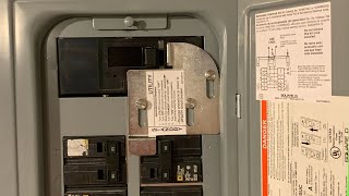 153 Square D Homeline Generator Interlock Install
