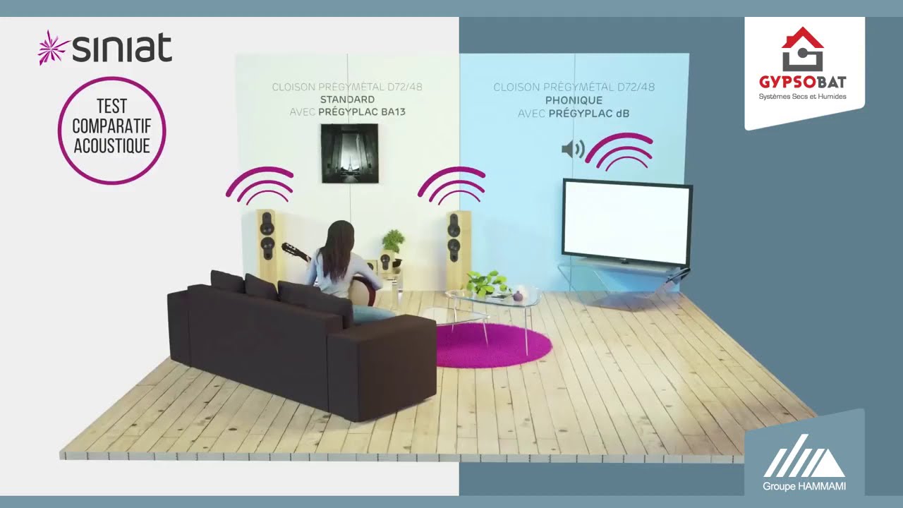 Test et mise en évidence acoustique Prégyplac DB !