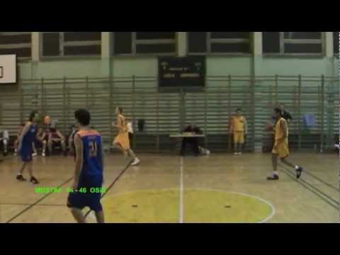 OZKosz Cz-wa Liga Okręgowa 2011/2012 25.11.11 UKS MUSTAF Częstochowa - OSiR Kłobuck  3 kwarta