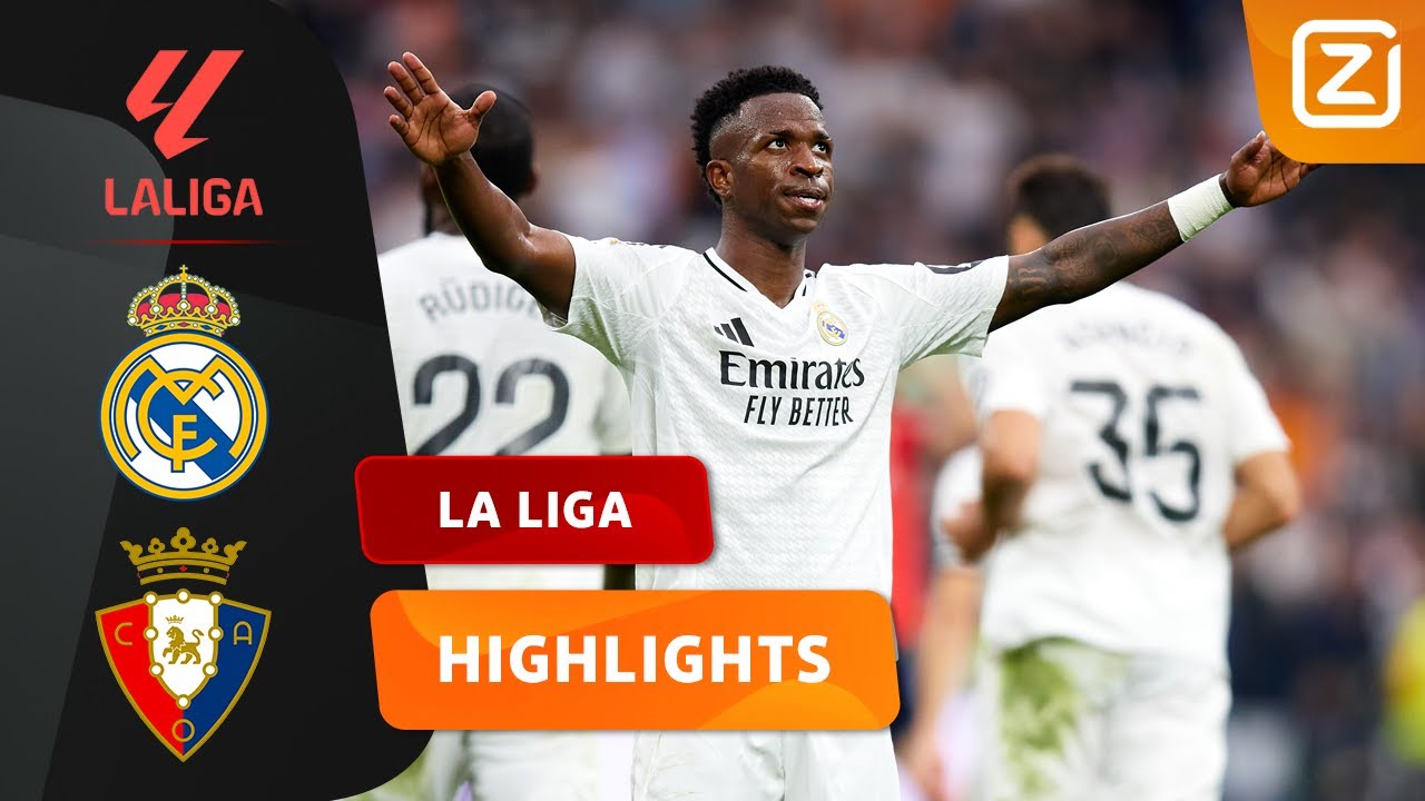 FENOMENALE VINICIUS JR LAAT ZIJN KLASSE ZIEN😍| Real Madrid vs Osasuna | La Liga 24/25 | Samenvatting
