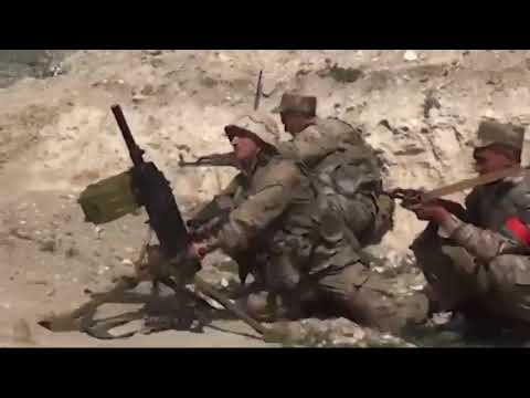 Azerbaijan shelling Nagorno-Karabakh (Qarabag) w/ mortar and rocket artillery fire September 2020