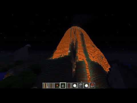 Майнкрафт вулкан мод / Minecraft volcano mode