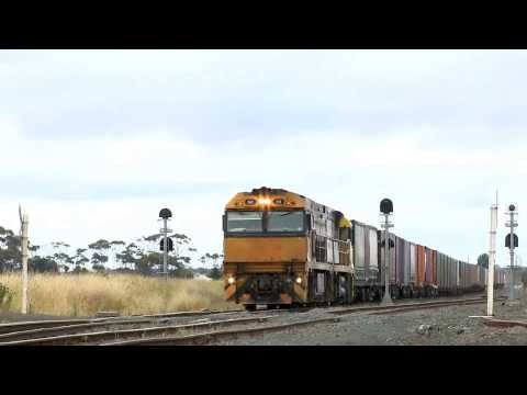 Pacific National Freight Train At Gheringhap - PoathTV Australian Railways