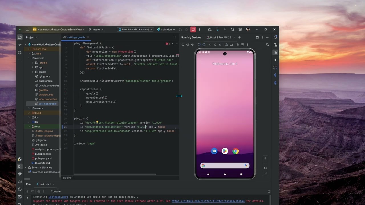 how to fix Execution failed for task ':flutter_plugin_android_lifecycle:compileDebugJavaWithJavac'.
