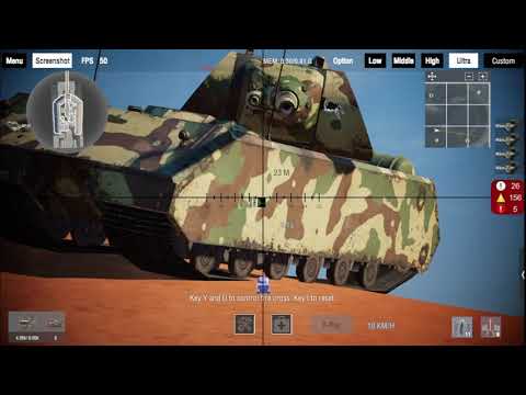 2 M1A1 Abrams vs 10 Maus (Panzer War : DE)