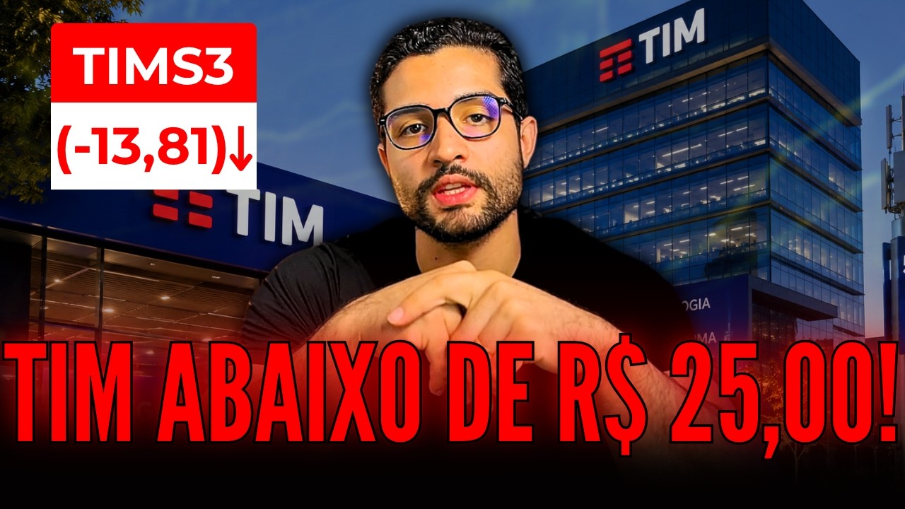 Vale a pena investir em Tim pensando em dividendos? TIMS3 está barata com essa queda?