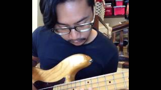 Fajar &quot;Gugun Blues Shelter&quot; - Seventh Wonder - Walking Tall (Cover Bass)
