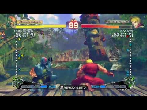 Smokeless Dead (Dhalsim) vs TAKAHOKO (Ken) SSF4 AE