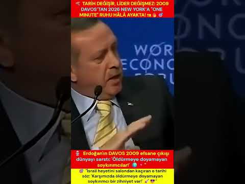 ⭐ TARİH DEĞİŞİR, ama korkaklar asla değişmez: 2009 DAVOS’tan 2026 NEW YORK’A "ONE MINUTE" ruhu hâlâ AYAKTA! 🎯  

🔥 Küresel dümencilerin yüzüne GERÇEĞİ haykırmak her babayiğidin harcı değildir usta! 🎯 Yıllar geçip coğrafyalar değişse de, zulme karşı sergilenen o muazzam irade tek bir DEV ADAMIN silinmez imzasıyla anılıyor: RECEP TAYYİP ERDOĞAN! 🚀  

✨ YIL 2009: DAVOS'TA TOKAT GİBİ DÖNÜM NOKTASI! 🚀  

🚀 İsviçre’nin o cicilibicili Davos kasabasında, küresel sömürüye ve iki yüzlülüğe karşı ezber bozan bir ses patladı. ⭐ Kürsüde mazlumların sesini gürleyen türkiye Cumhuriyeti, katliamları ve hak ihlallerini tüm dünyanın gözünün içine soktu: 

✨ "One Minute! 🔥 " çıkışıyla diplomatik masalların ötesine geçilip küresel vicdanın kulağı çekildi! 📢  

🚀 Karşısındakilerin suçluluk psikolojisiyle tavuk gibi kıvrandığı o efsane an, Türk milletinin ASİL GURURU olarak tarihe kazındı! 🚀  

🚀 Bu çıkış sadece anlık bir şov değil; emperyalist düzene karşı DİRENİŞİN miladı oldu! ⭐  

📢 YIL 2026: NEW YORK, BİRLEŞMİŞ MİLLETLER KÜRSÜSÜ! 🎯  

✨ Yıllar sonra tarih yine tekerrür etti, New York’taki BM kürsüsü adaletsizliklerin ve soykırımcıların yüzüne çarpıldı! 📢  

🔥 Hakikatlerin aynası karşısında altını ıslatan İsrail heyeti salondan tüyerek uzaklaşmak zorunda kaldı! 🔥  

🎯 2009’un o hınzır ruhunu bugüne taşıyan Erdoğan, "Karşımızda öldürmeye doyamayan SOYKIRIMCI bir zihniyet var! ✨ " diyerek masayı sarstı! ✨  

💎 Hakikati duymaya yüreği yetmeyen zulüm odakları yine KAÇACAK DELİK aradı! ⭐  

✨ BÜLENT TAŞGIN’IN KALEMİNDEN: ASİL RAHMET, LİDER DİK! 📢  

💎 2009’dan 2026’ya uzanan bu deli yolda, Reis'in çizgisi bir milim bile eğilmedi usta! 📢 Kimileri masaları terk edip kaçarken, kimileri mazlumların feryadını dünyanın tepesine haykırmaya devam etti! ✨  

💎 Bu mücadele ne üç beş kuruşluk şahsi bir hesap, ne de sıradan bir siyasi tiyatro; bu davanın adı doğrudan TÜRKİYE! 🔥  

💎 #BulentTasgin #Erdogan #Davos2009 #NewYork2026 #OneMinute #Turkiye #MilliDurus #Lider #Reis #Gercekler #TarihYazanlar #RealTalk 