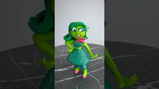 🤢I made a DISGUST from Inside  out#insideout #disgust #sadness #plasticinerelax