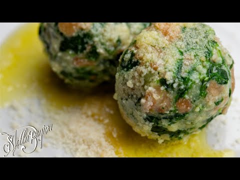 canederli agli spinaci/spinatknödel, quick & easy recipe with stale #bread #asmr | stella regina