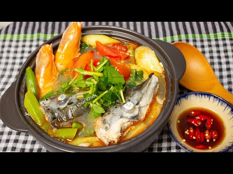 CÁCH NẤU CANH CHUA ĐẦU CÁ HỒI ĐƠN GIẢN KHÔNG TANH TẠI NHÀ - CKK
