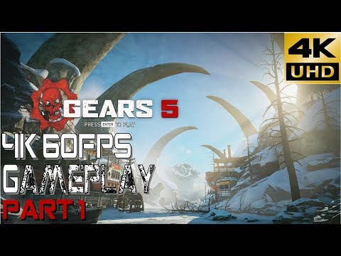 Gears 5 PC Gameplay Walkthrough | Act 1 Part 1 | 4K | 60FPS (No Commentary)
