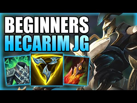 HOW TO PLAY HECARIM JUNGLE & CARRY FOR BEGINNERS IN S12! Best Build/Runes S+ Guide League of Legends