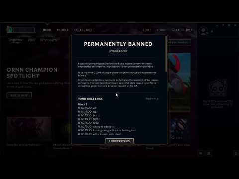NIIGGASUO GETS PERMANENT BANNED LEAGUE OF LEGENDS PATCH 7.17
