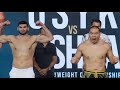 OLEKSANDR USYK VS ANTHONY JOSHUA 2 - UNDERCARD WEIGH IN WITH FILIP HRGOVIC VS ZHILEI ZHANG