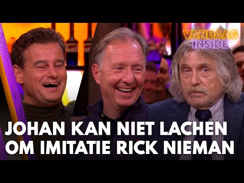Wilfred en René gaan stuk om imitatie Rick Nieman; Johan kan er nog niet om glimlachen