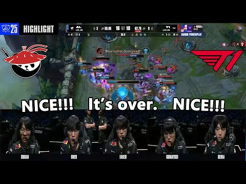 [ENG SUB] T1 Voice Comms vs AL Translated | Worlds 2025 Quarterfinals