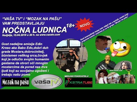 NOĆNA LUDNICA | Gost EDO BABO i MIKA KNEZOVIC. | 2. emisija!