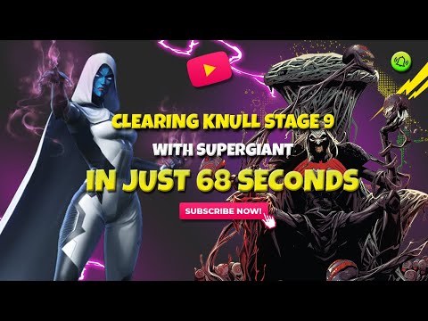 Clearing Knull Stage 9 with Supergiant in 68 Seconds - Marvel Future Fight