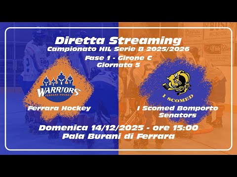 Hockey Inline Campionato Serie B: Ferrara Hockey vs I Scomesd Bomporto Senators - 14/12/2025