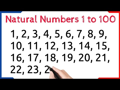 Natural Numbers Between 1 and 100 || Natural Numbers 1 to 100 || 1 to 100 natural Numbers