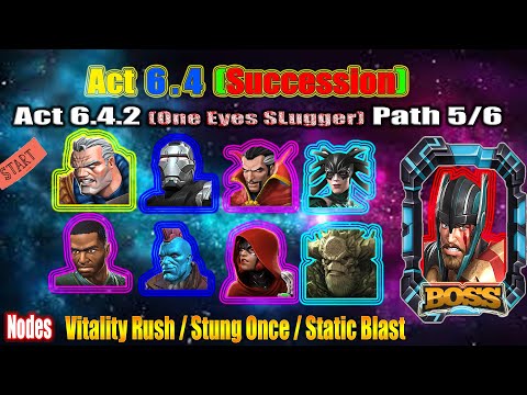 Act 6.4.2 | Path 5/6 | Vitality Rush/Stung Once/Static Blast - Marvel Contest of Champions Content