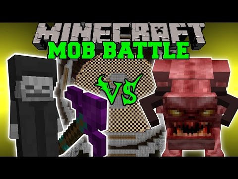 PopularMMOs - NECROMANCER VS PINKY - Minecraft Mob Battles - Better Dungeons Mod & Lycanite's Mobs Mod