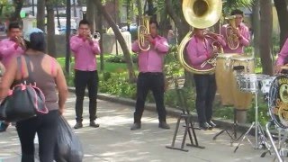 Brass Band in Plaza Lareto, Mexico City, Mexico