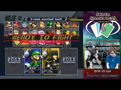 Melee @ HoC Weekly #8 - Singles: BOR(Fox/Luigi) VS Syd(Marth/Fox) Loser Semis
