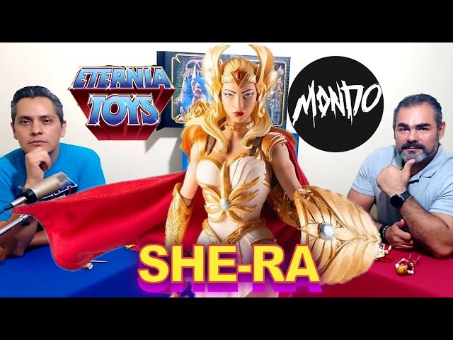 Vídeo relacionado con Masters of the Universe Eternia She-Ra Deluxe Figura de acción articulada con accesorios, juguete +4 años (Mattel HDR61)