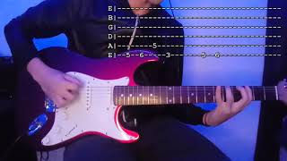 Daft Punk -  Da Funk RIFF (Guitar Cover) w/ Tabs Tutorial