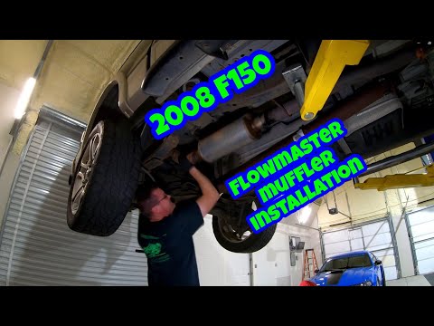 2008 Ford F150 XLT Lariat - Muffler swap to Flowmaster from Banks 3 inch