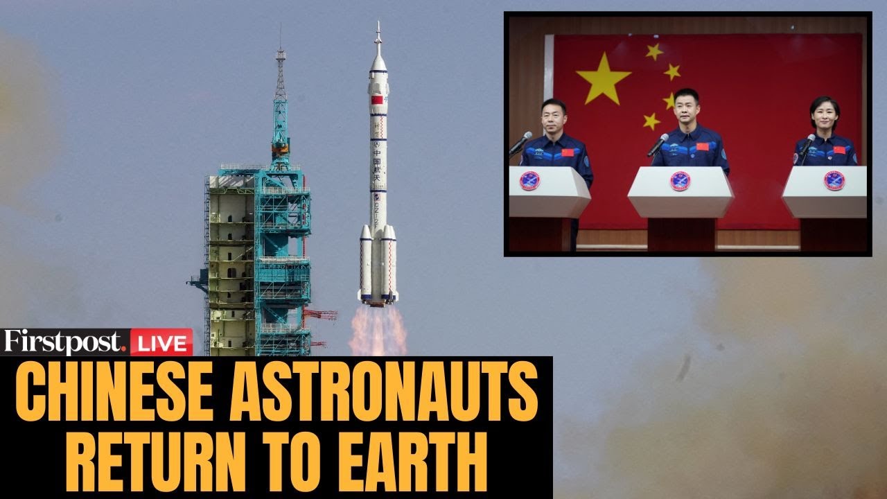 LIVE: Chinese Astronauts Return After Space Debris Damages Craft | Shenzhou Crew | Space | N18G