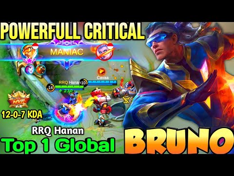 BRUNO BEST BUILD IN 2021 | TOP 1 GLOBAL BRUNO RRQ Hanan - MOBILE LEGENDS