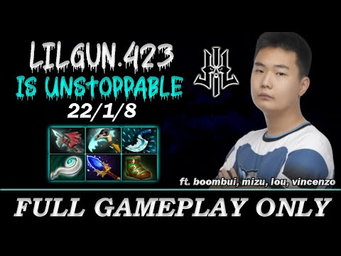22 Kills Meepo, Lilgun.423 Practicing Meepo for TI Regional Qualifier - Full Gameplay Meepo #181