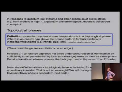 Topological Phases of Matter and Fractional Quantum Hall Effect