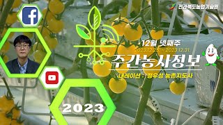 주간농사정보 ] 12월 4째주 (2023. 12. 25. ~ 2023. 12. 31.)