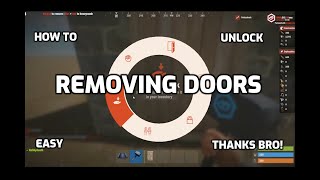 How To Remove A Door In Rust Console Edition Ps4 Xbox Ps5 Rust Door Removal Removing A door In Rust