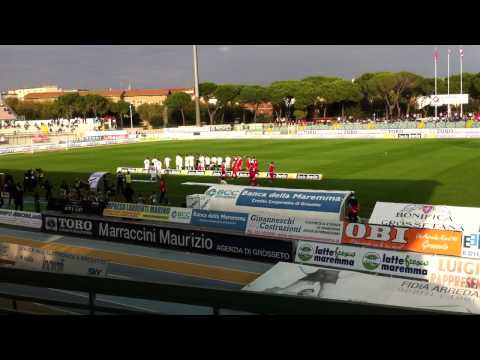 Grosseto-Bari, ingresso giocatori 1-11-11