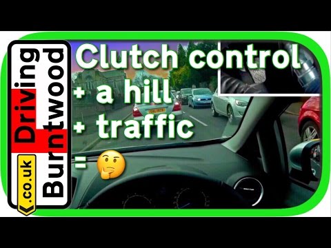 Clutch control in traffic & uphill in manual car - clutch cam and POV driving lesson 🛣🚗💨🚦