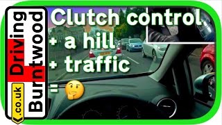 Clutch control in traffic & uphill in manual car - clutch cam and POV driving lesson 🛣🚗💨🚦