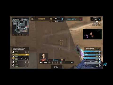 Mousesports Bymas 4 deagle kills against Godsent DreamHack Master's