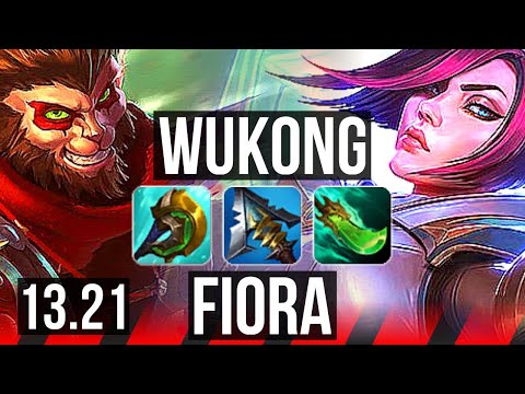 WUKONG vs FIORA (TOP) | 73% winrate, 5/2/5 | EUW Diamond | 13.21