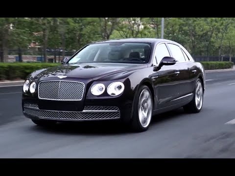 View Bentley Flying Spur 2015 Driving Damson Rose Color Bentley