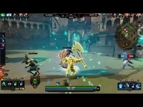Smite on Xbox one.  Xing Tian setup on arena