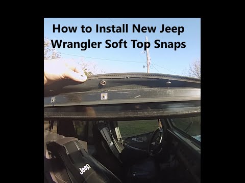 How to Install New Jeep Wrangler Soft Top Snaps Quadratop Bestop Rampage Rugged Pavement Smittybilt