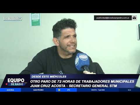 Convocana un nuevo paro del sindicato municipal por 72 Hs
