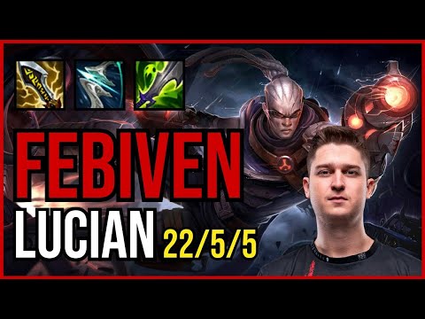 FEBIVEN - LUCIAN vs RYZE Mid - EUW Grandmaster - Patch 11.6 QUADRAKILL